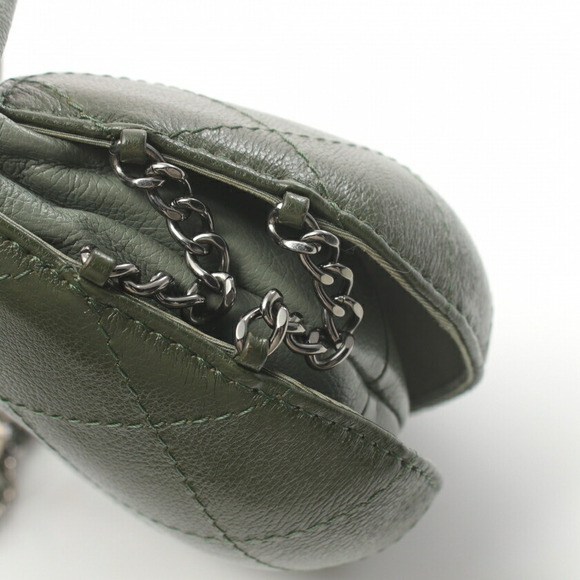 CHANEL Gabriel chain Shoulder Bag green leather combination - Picture 7 of 8